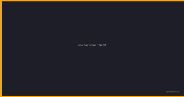 Analyse Crypto Premium – 24 Juin 2025