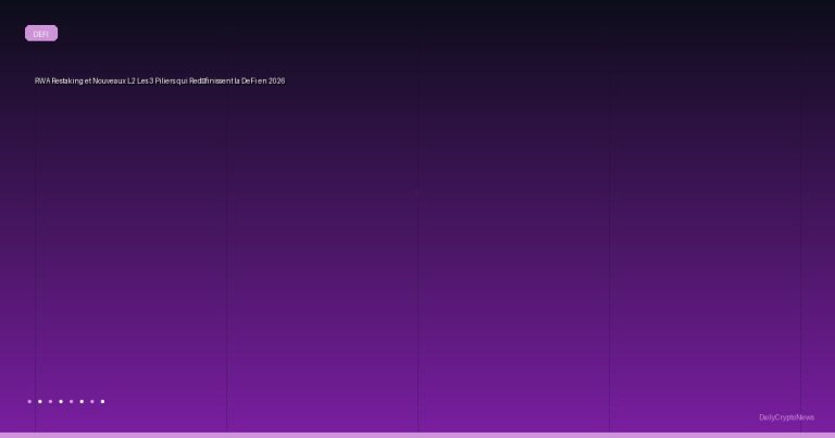 RWA, Restaking, and New L2s: The 3 Pillars Redefining DeFi in 2026