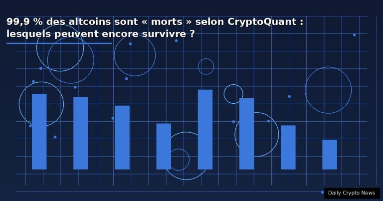 99,9 % des altcoins sont « morts » selon CryptoQuant : lesquels peuvent encore survivre ?